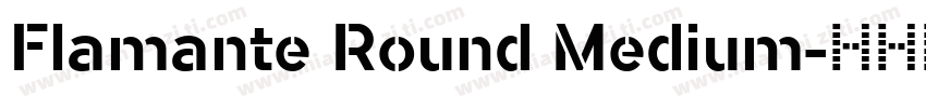 Flamante Round Medium字体转换